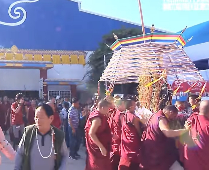 Namkha outside Pavilion